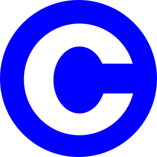 C in a blue circle